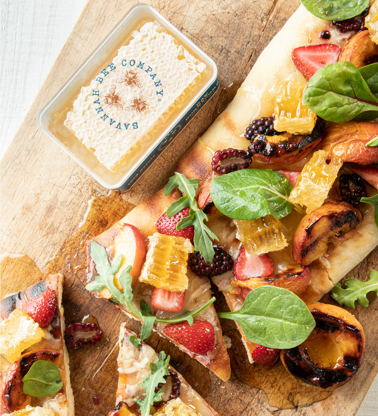 Grilled Fruit Flatbread Pizza
