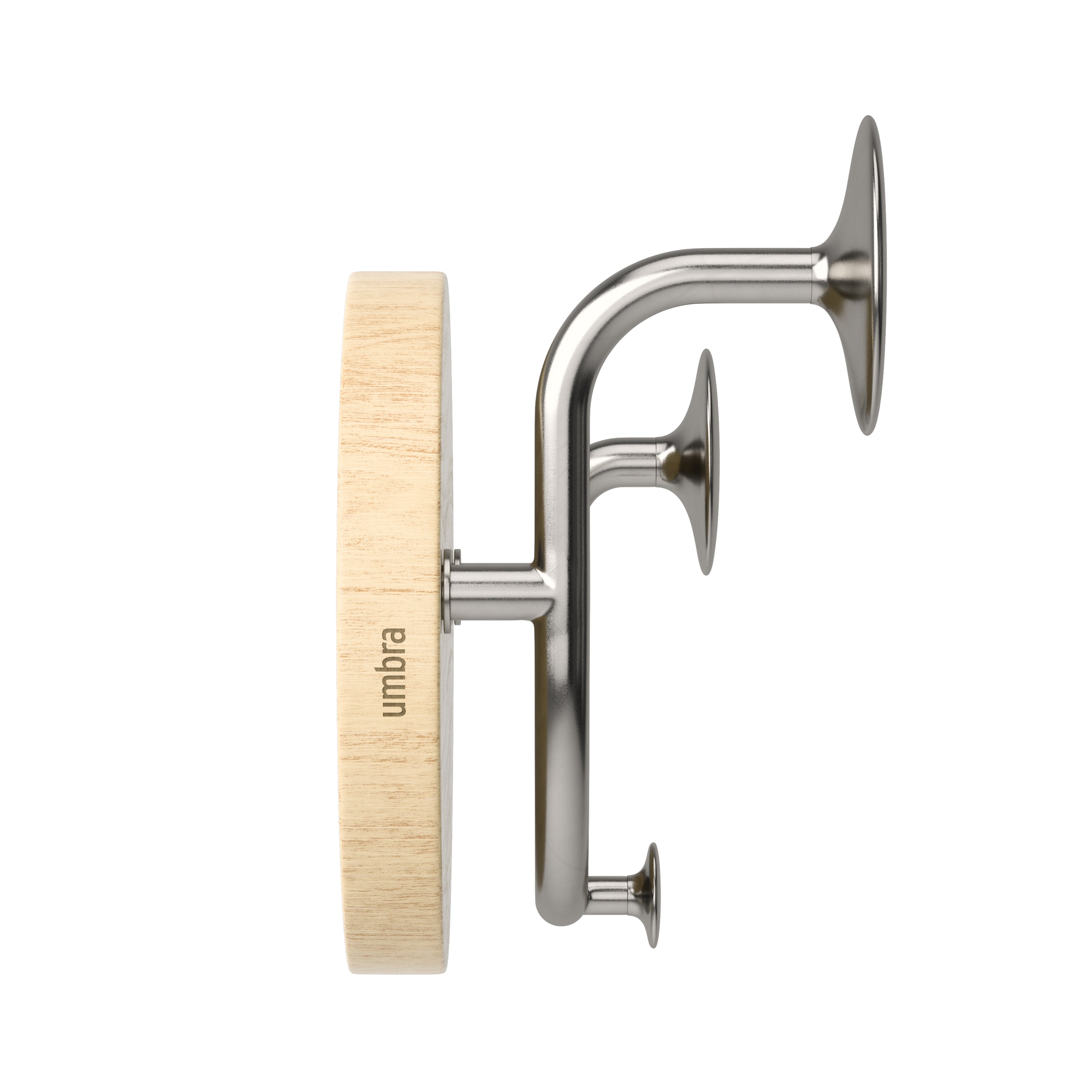 Melody 3 Valet Hook Natural / Nickel