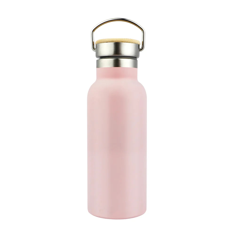 500ml/17oz Double Wall S.S. Sport Bottle Pink