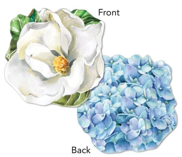 Magnolia/Hydrangea – Shaped Reversible Placemat