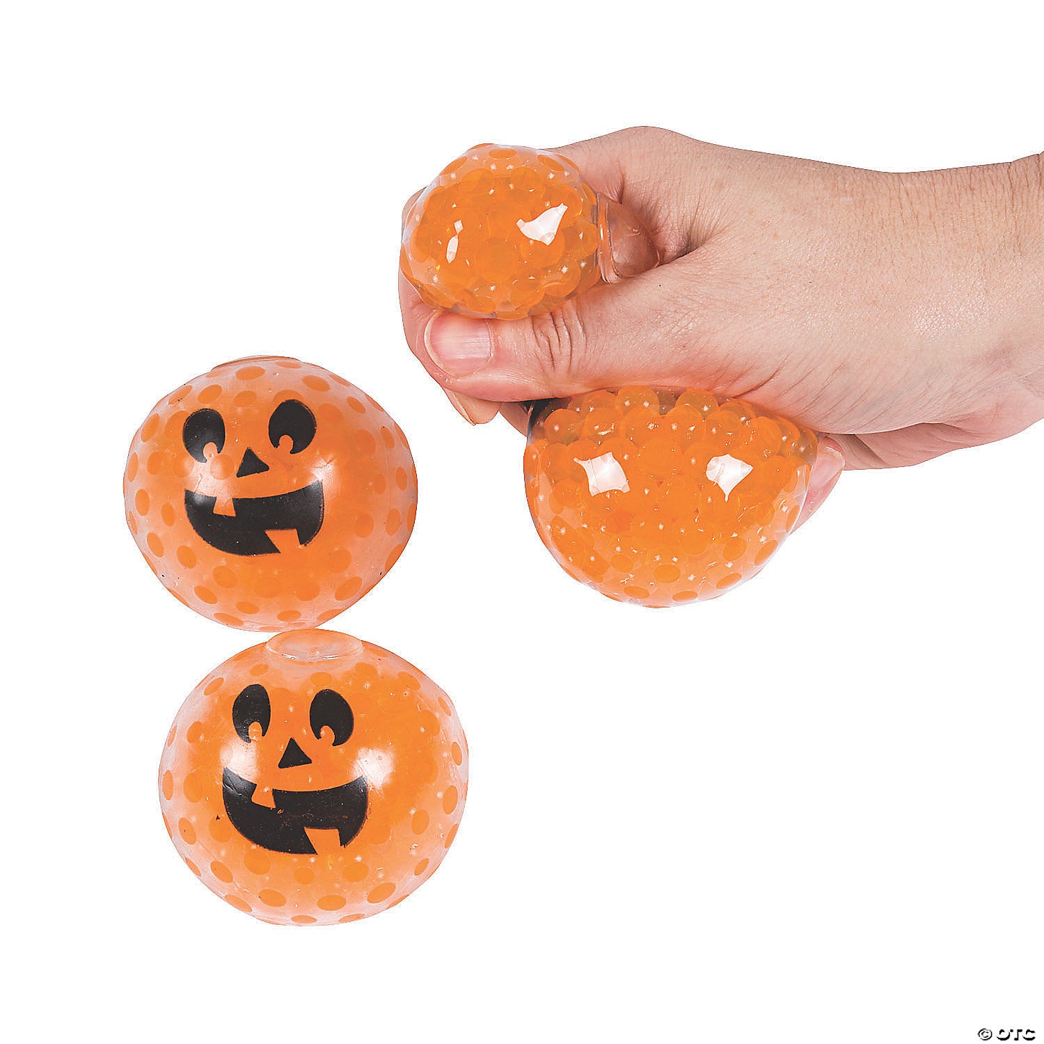 PDQ Pumpkin Gel Bead Squeeze Balls