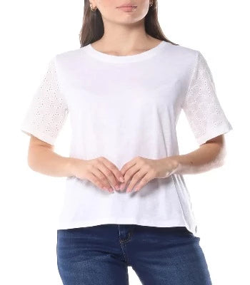 SHORT SLEEVE TOP WHITE
