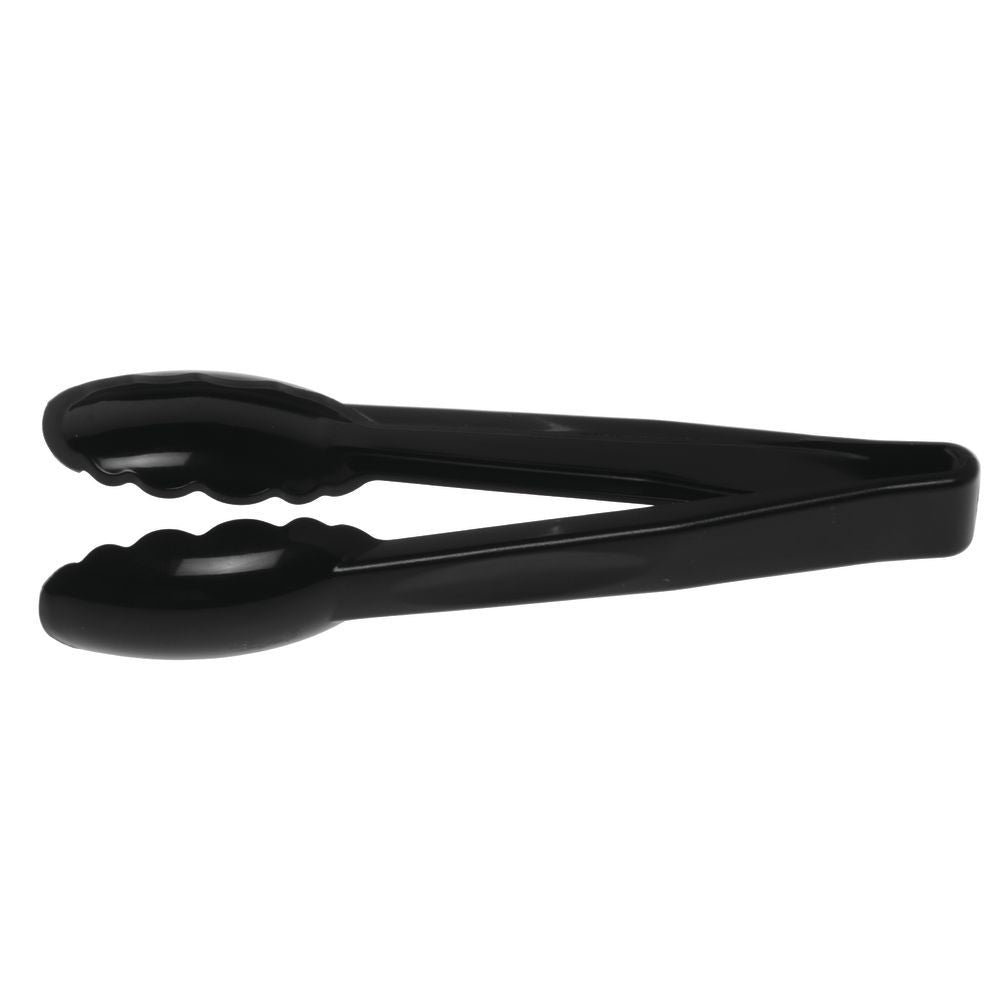9" TONG SCALLOPED BLACK-PP 1CT