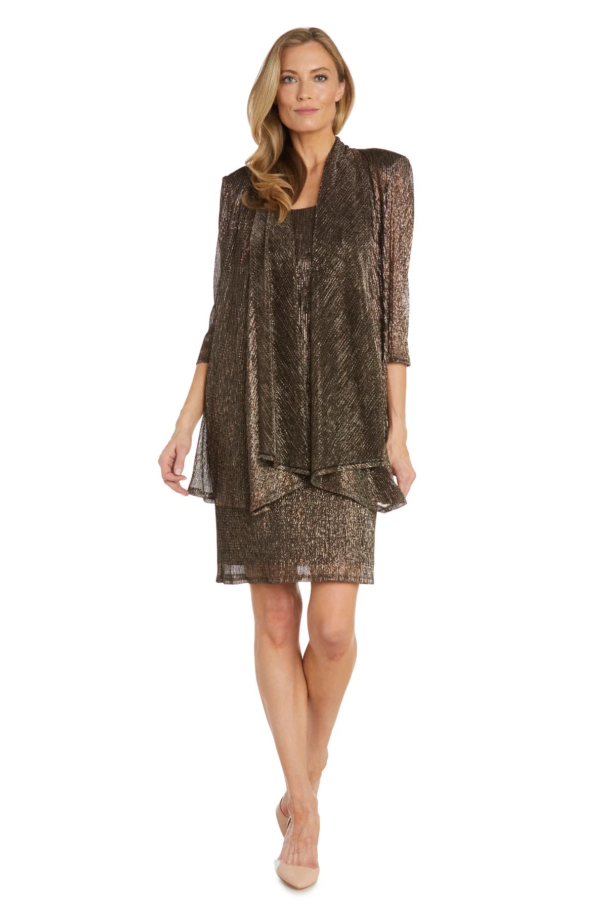 Metallic Sleeveless Dress - RM Richards