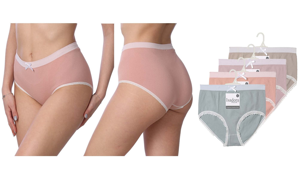 Nylon/Spandex Low Rise Seamless Brief