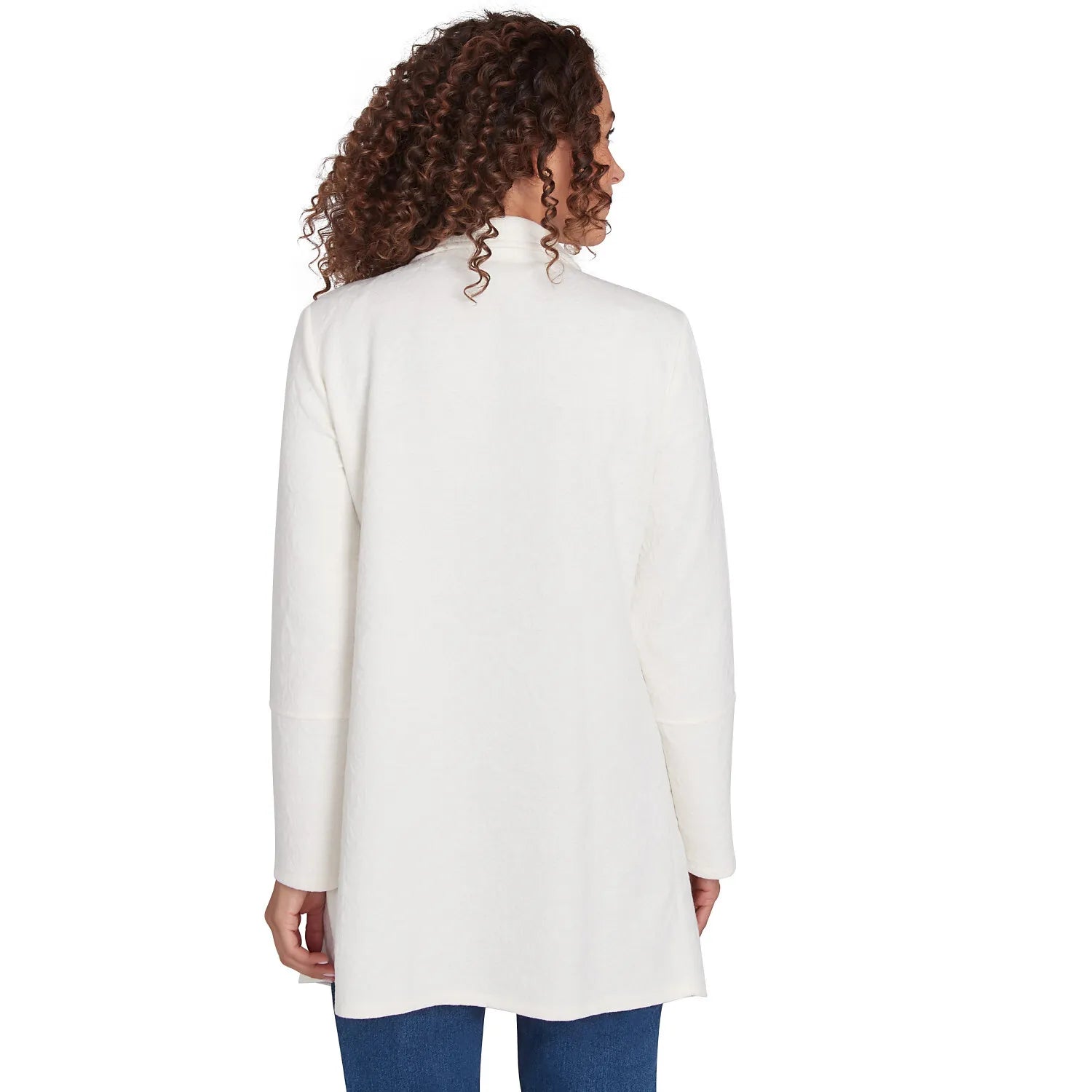 Winter Scroll Quilted Knit Jacket Ivory - Ruby Rd
