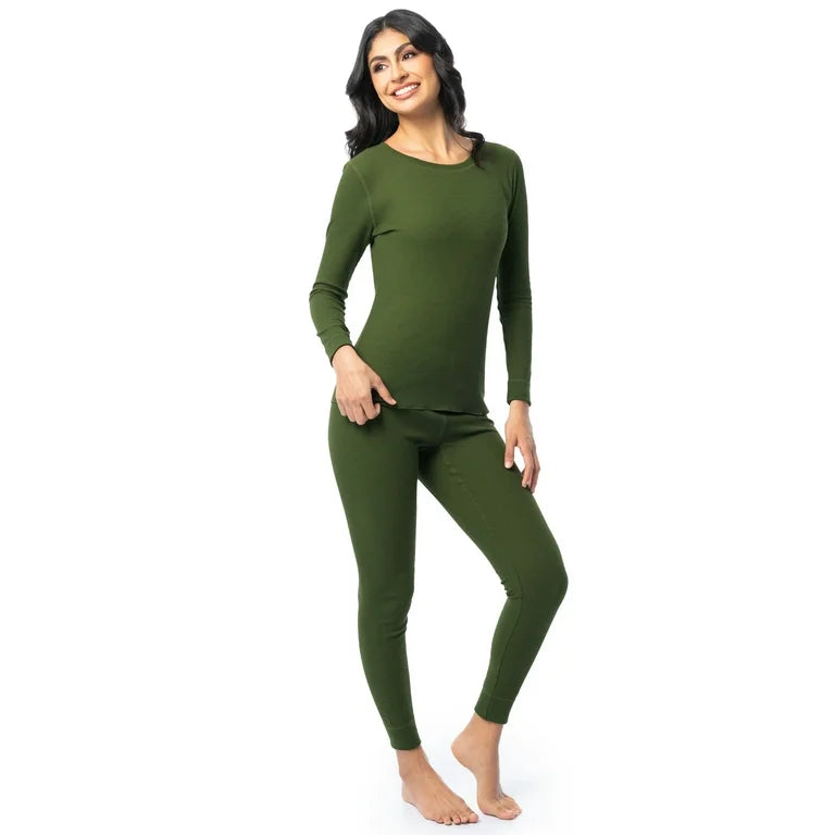 Thermal Set 2 Women Olive