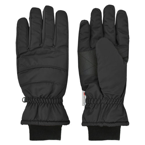 TASLON THINSULATE SKI GLOVE-BLACK
