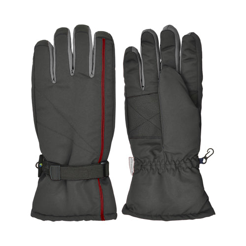 Mens Bec-Tech Ski Glove Grey/Red
