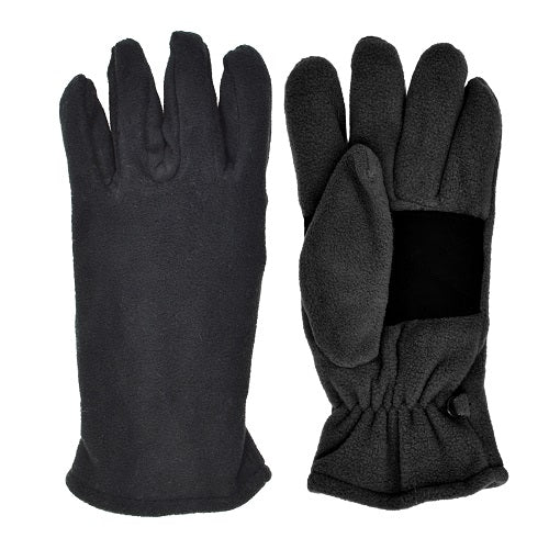 SUPER-SOFT MICROFLEECE GLOVE - BLACK ONLY