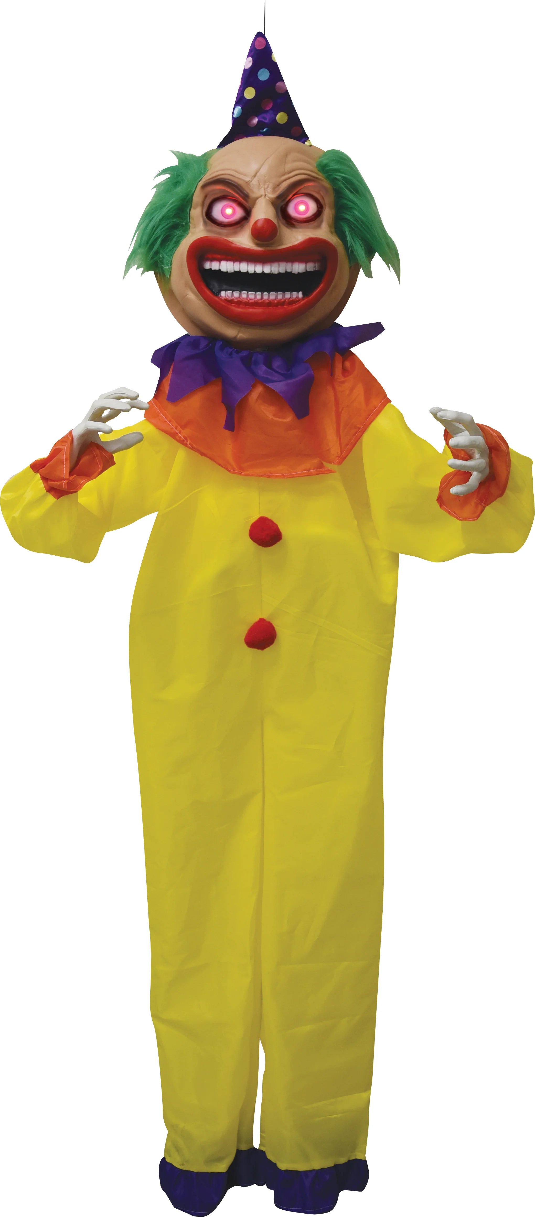72" Hanging Shaking Clown Prop