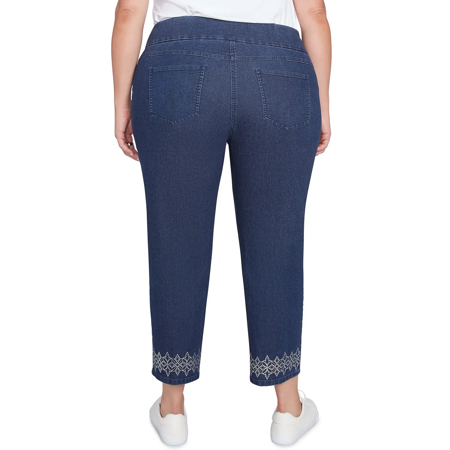 Plus Pull On Extra Stretch Foiled Jeans - Ruby Rd