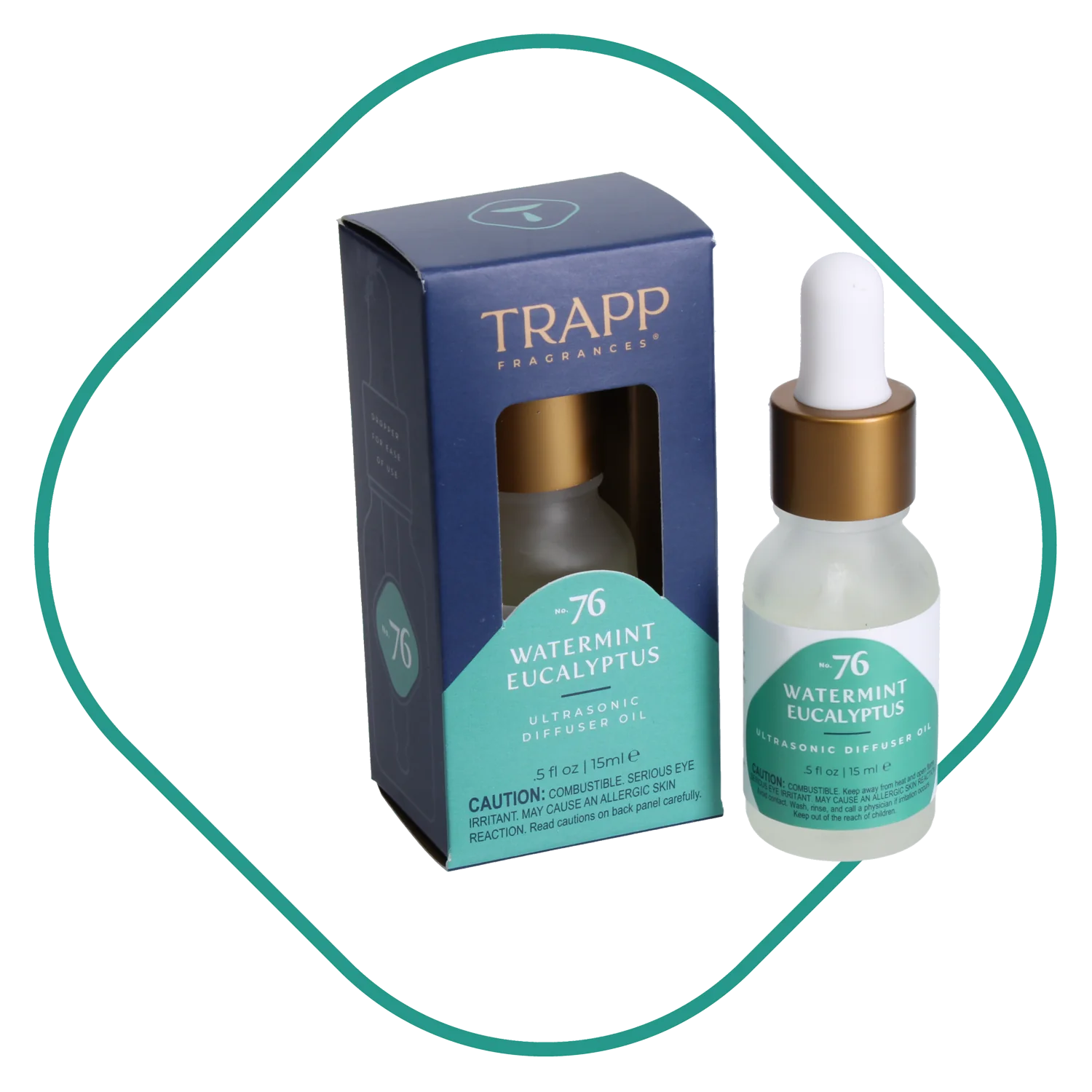 No. 76 Watermint Eucalyptus 0.5 oz. Ultrasonic Diffuser Oil