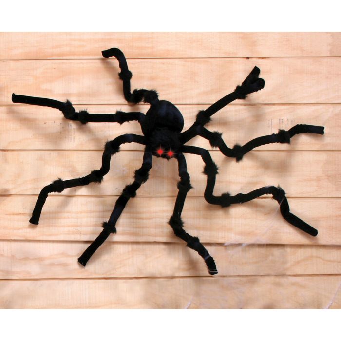 50" LU Plush Black Spider