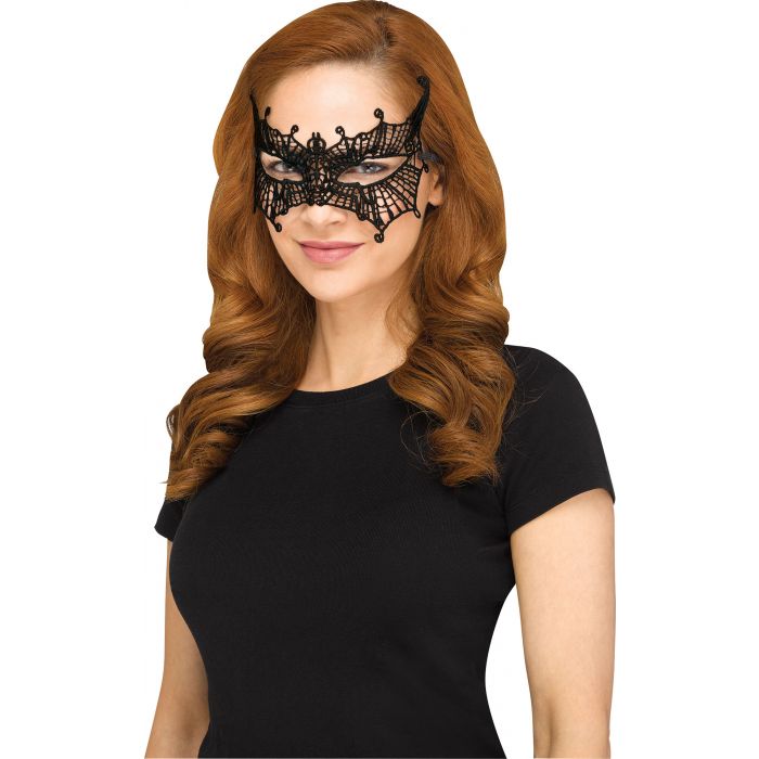 Gothic Lace Mask FLYING BAT BLACK