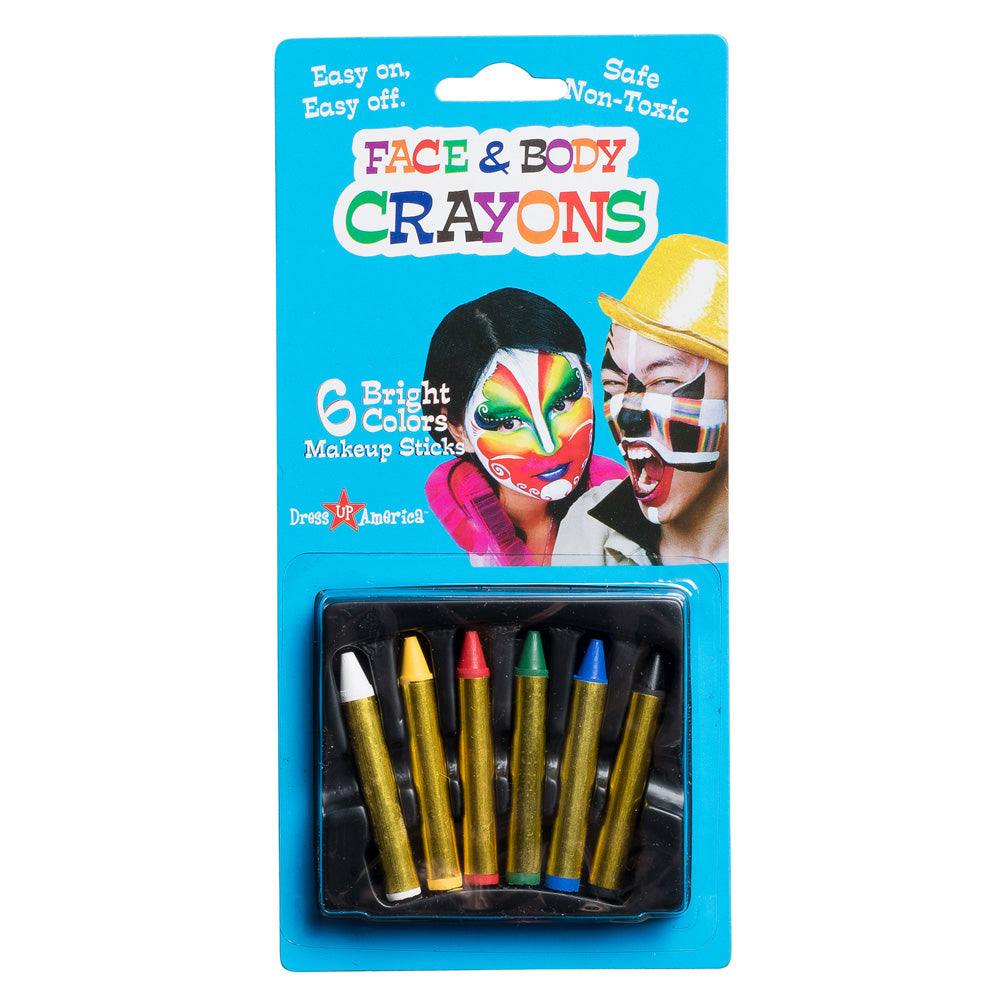 6 Face Paint Crayons – Blister Pack