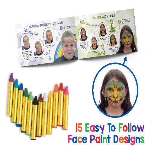 12 Face Paint Crayons