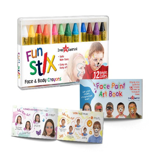 12 Face Paint Crayons
