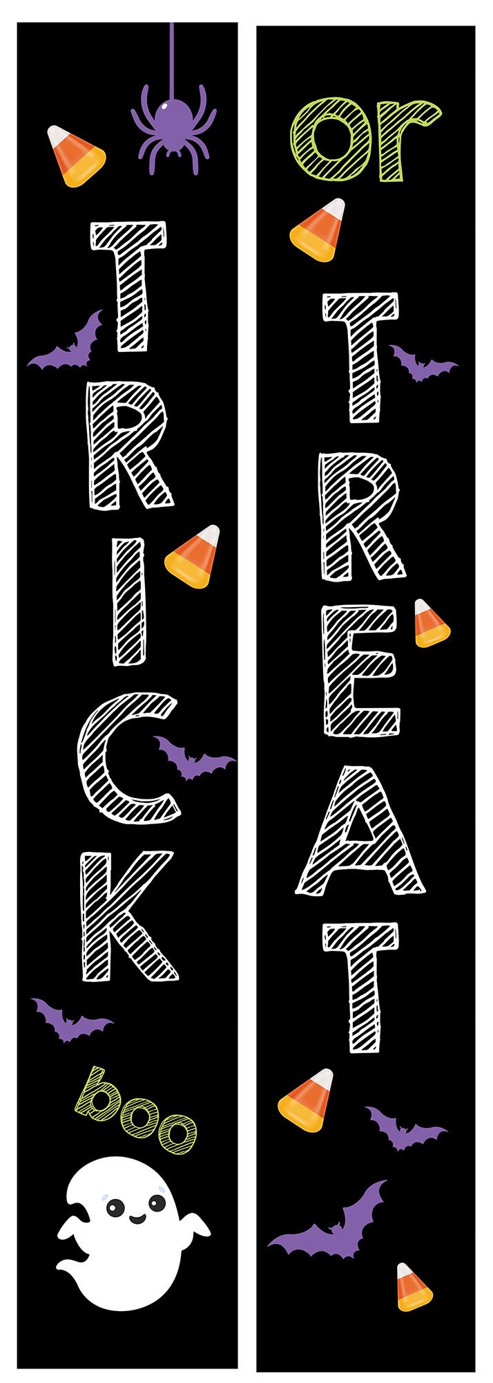 Halloween Home Door Banner Trick / or Treat