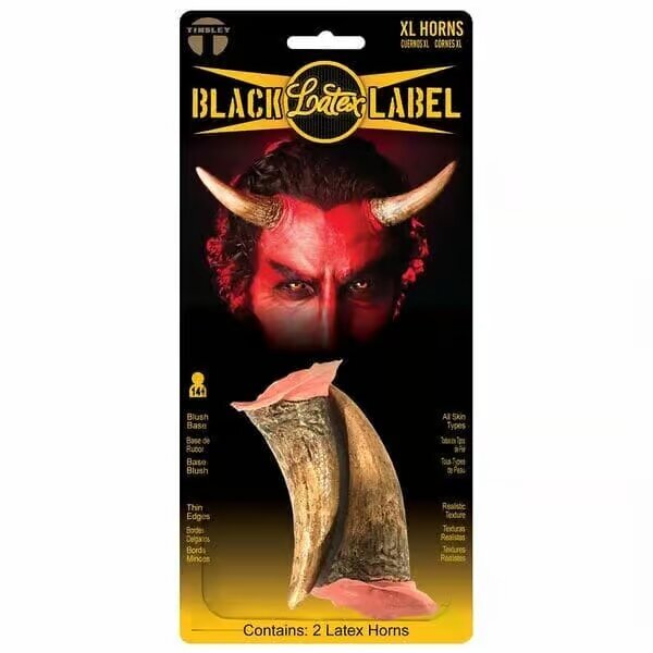 XL Devil Horns – Black Label Latex