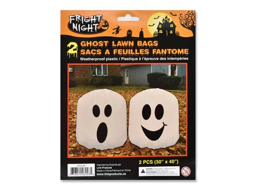 Halloween Leaf Bags Ghost 2 Pack