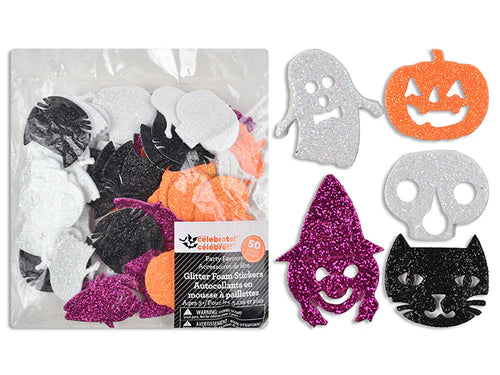 Halloween Die Cut Glitter Foam Stickers
