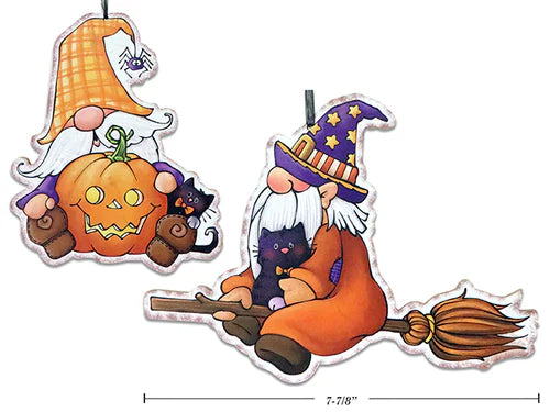 Halloween Hanging Gnome Plaque