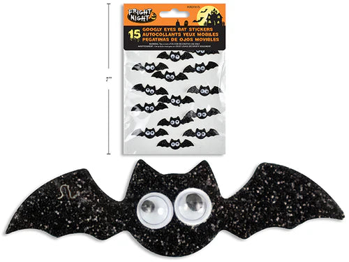 Goggly Eyes Foam Bat Stickers