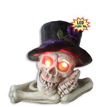 Halloween Battery Operated Polyresin Skeleton Tabletop Decor