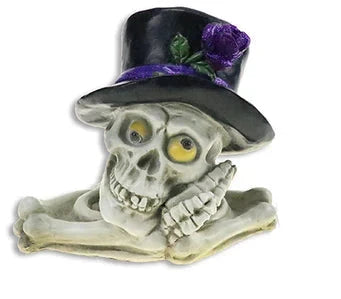 Halloween Battery Operated Polyresin Skeleton Tabletop Decor