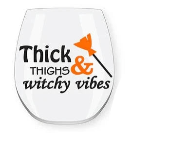 Halloween Printed Stemless Wine Glass