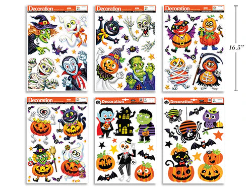 Glitter Halloween Window Clings