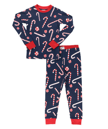 Candy Cane Kid's Pajama Set
