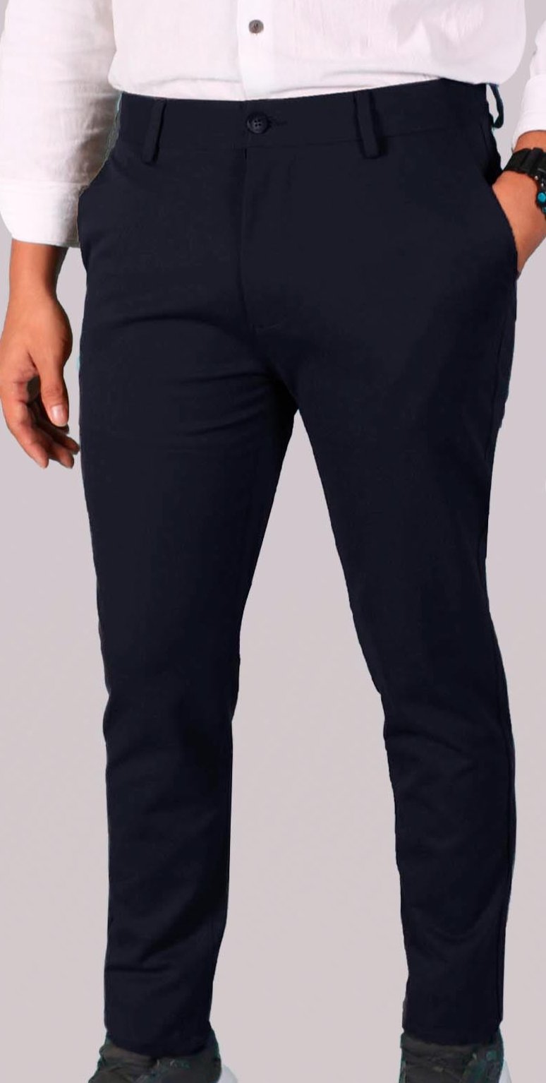 Caballero Pantalon Chino Fit Slim Navy