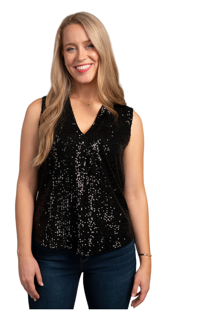 Sequin Top Black - Ninety Clothing Co