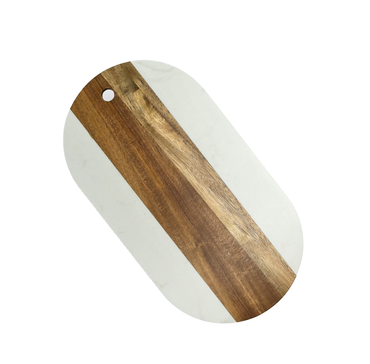 What. Marble/ Acacia Long Oval Board