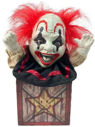 10.5" Tabletop Animated Clown in The Box