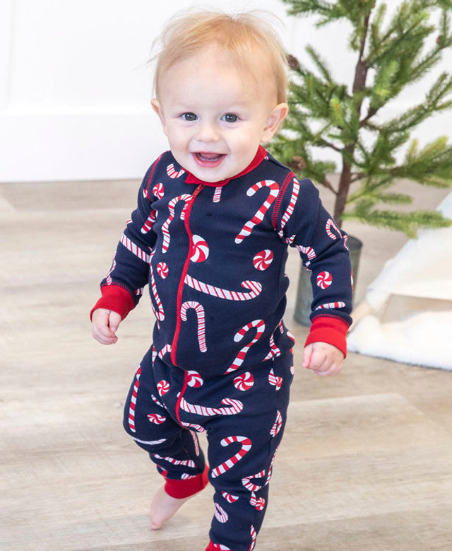 Candy Cane Infant Union Suit