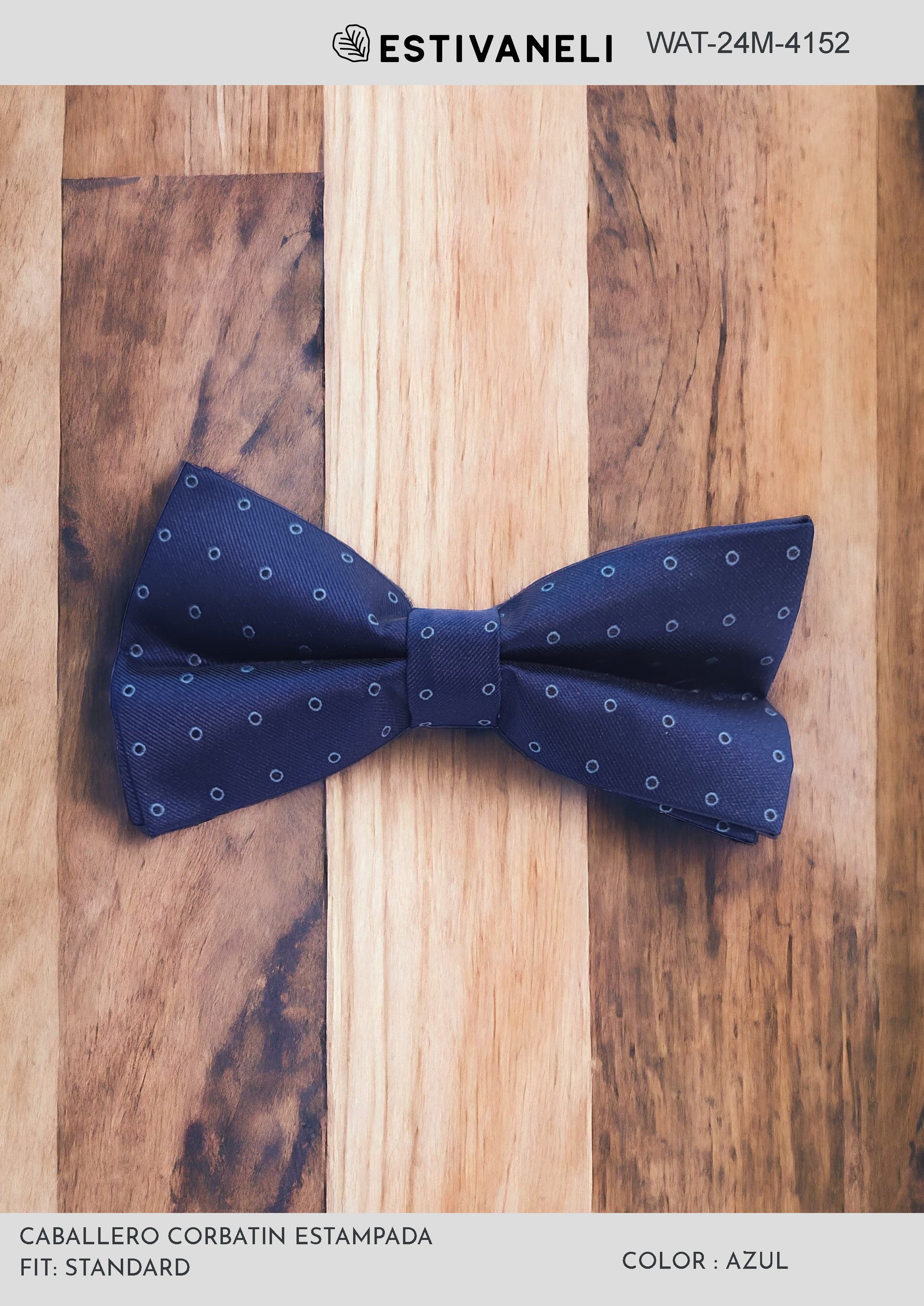 Corbatin Estampada de Caballero Azul