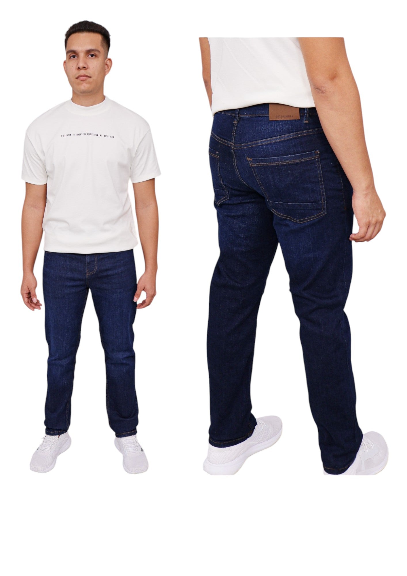 Caballero Pantalon Jeans Azul