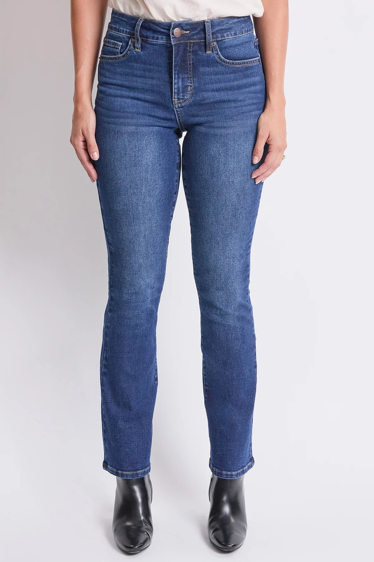Women's High Rise Slim Bootcut Jeans Indigo Blue - Royalty