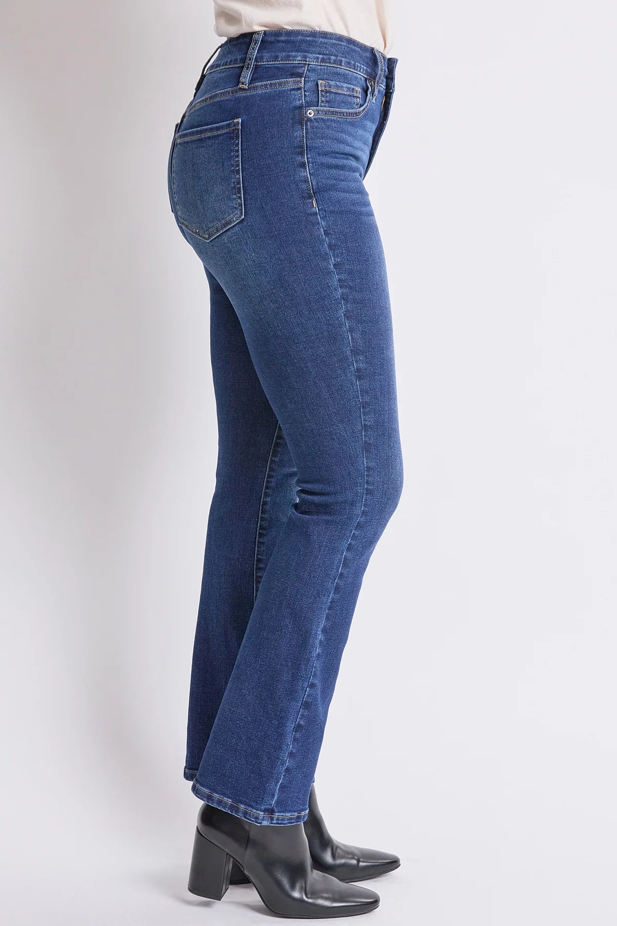 Women's High Rise Slim Bootcut Jeans Indigo Blue - Royalty