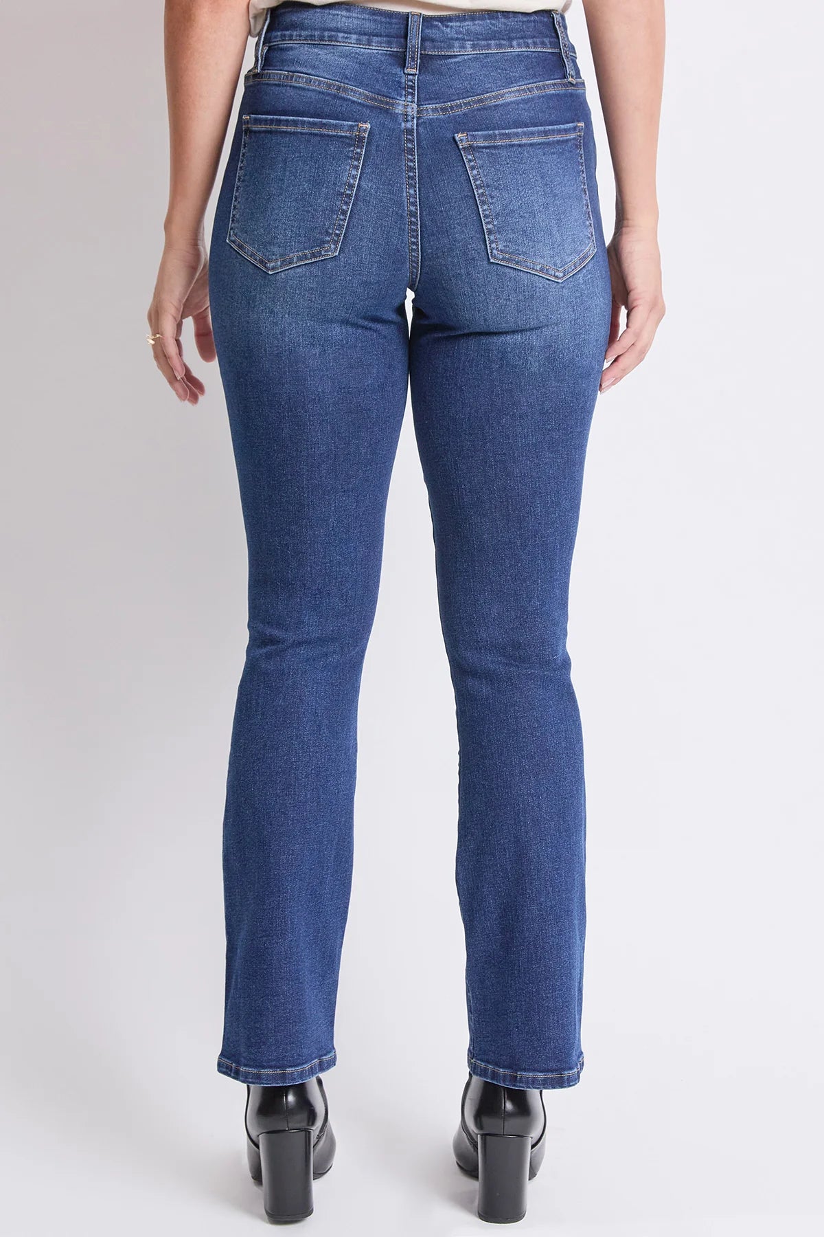 Women's High Rise Slim Bootcut Jeans Indigo Blue - Royalty