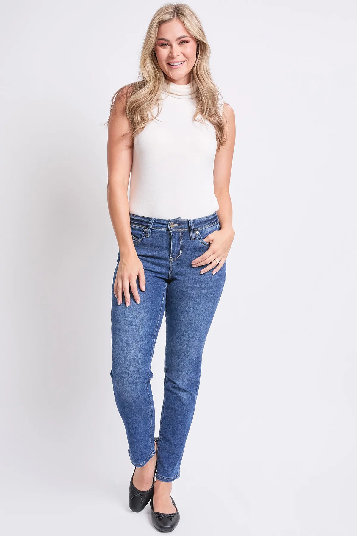 Pant Straight Leg Jeans Medium Blue - Royalty
