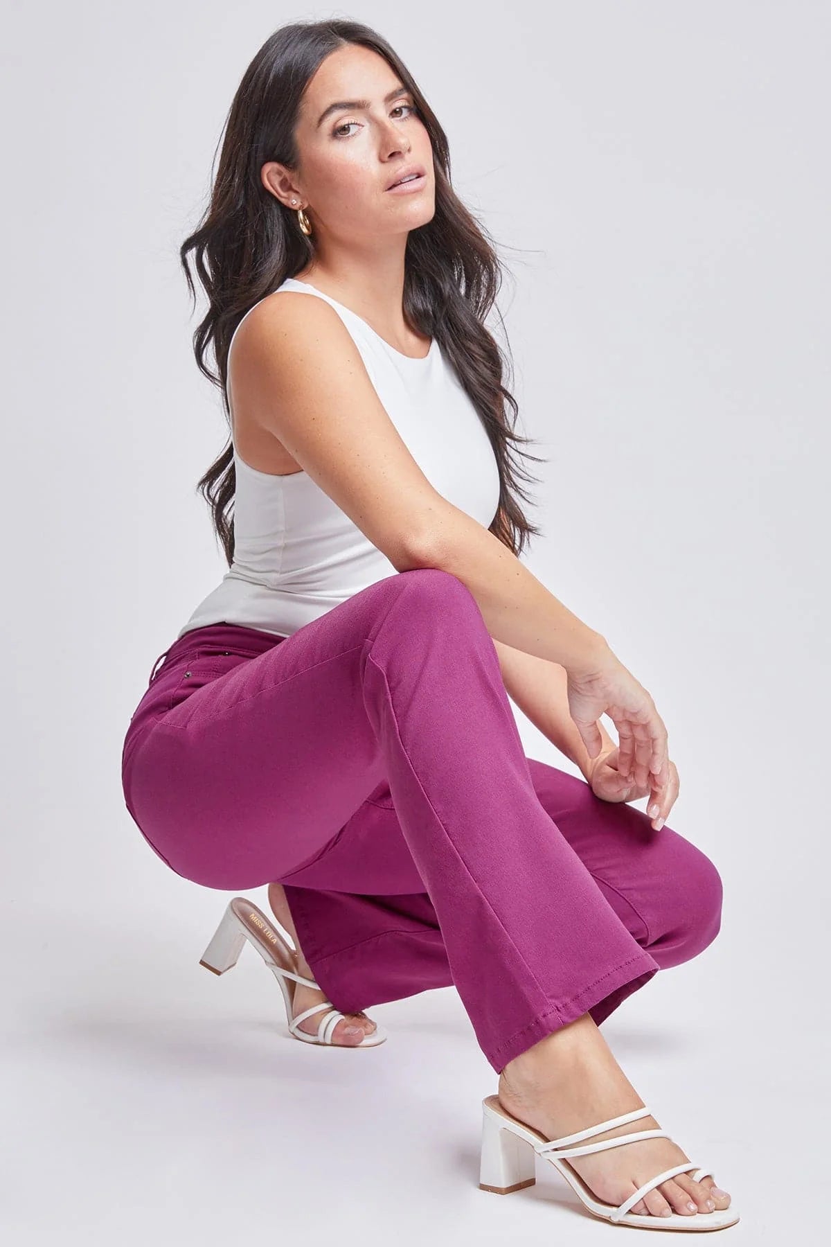 Women's Hyperstretch Bootcut Pants Dark Ruby