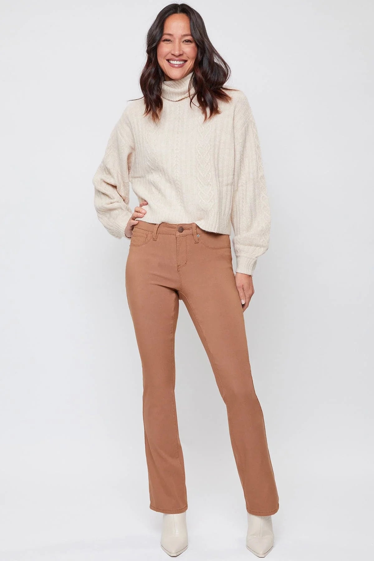 Women's Hyperstretch Bootcut Pants Almond