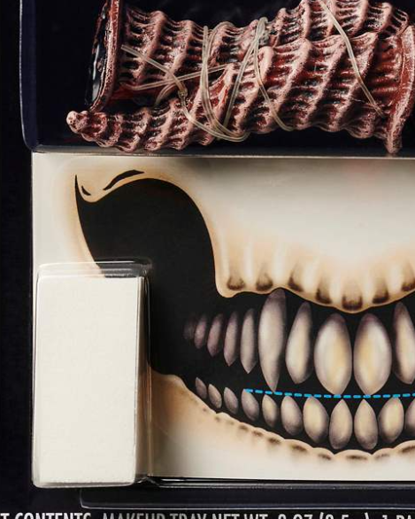 Demon Mouth Tattoo & Horns