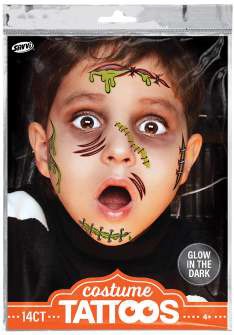 Halloween Kids Costume Tattos