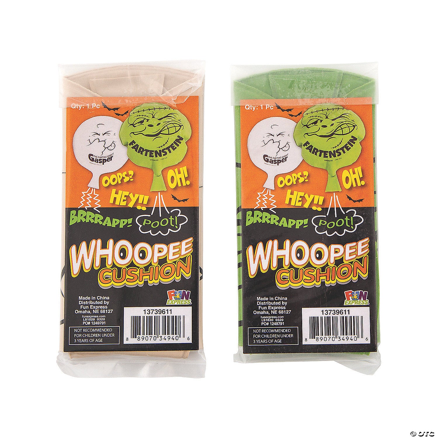Halloween Characters Whoopee Cushions