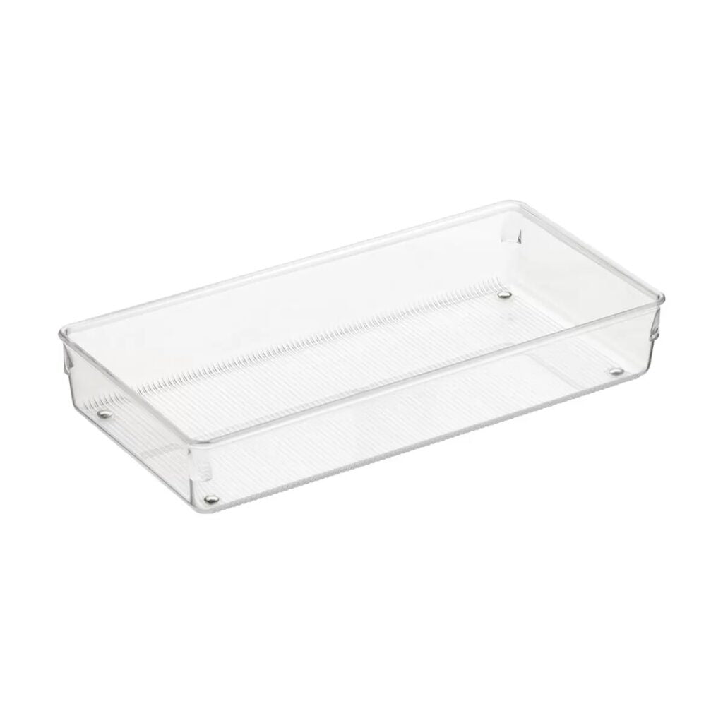 RPET Linus Shallow Drawer Binz 6" x 12" x 2" Clear